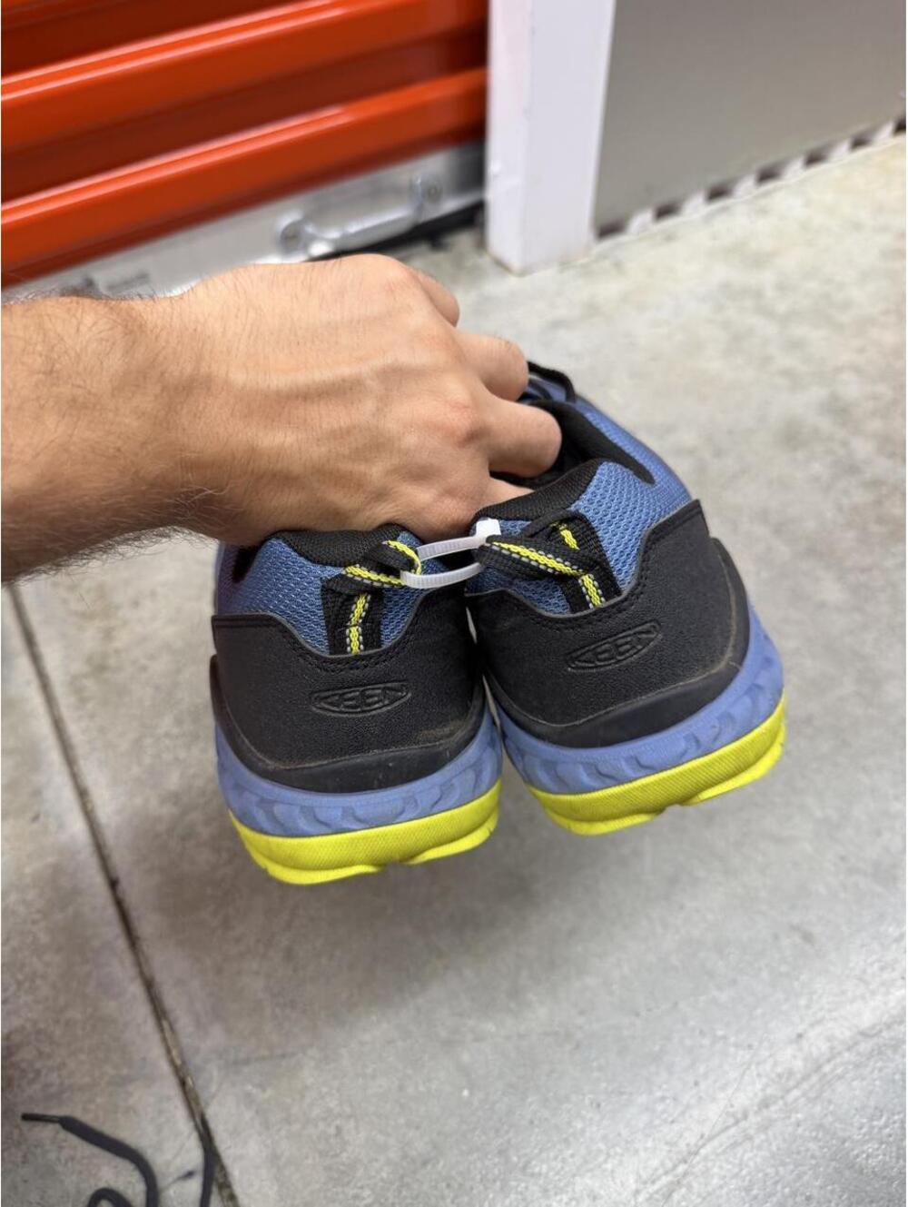 keen utility arvada blue and green work shoes size 10 EE MENS - Picture 3 of 6